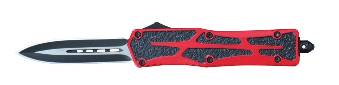 DELTA FORCE MARAUDER OTF DAGGER AUTOMATIC KNIFE RED (3.5" TWO-TONE)