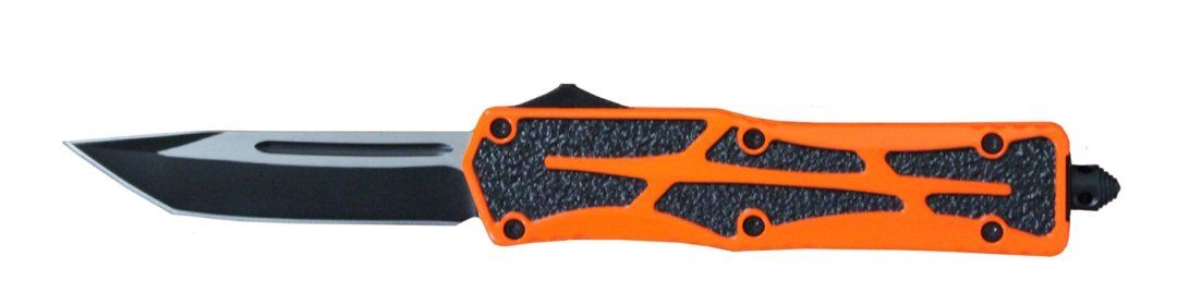 DELTA FORCE MARAUDER OTF TANTO AUTOMATIC KNIFE ORANGE (3.5" TWO-TONE)