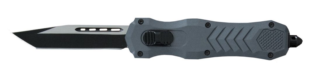 DELTA FORCE HD OTF AUTOMATIC TANTO KNIFE GRAY (3.75" TWO-TONE)