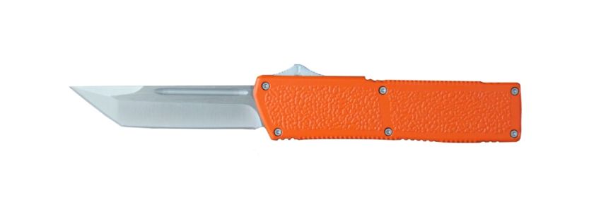 Lightning Elite Orange Tanto Point Satin Blade