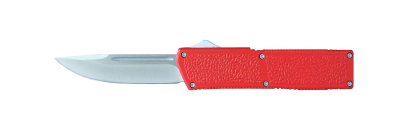 Lightning Elite Red Drop Point Satin Blade