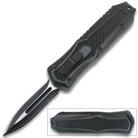 Legends Micro Black OTF Double Edge Blade Knife