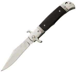 CZ BOLSTER RELEASE AUTOMATIC KNIFE EBONY WOOD (4" POLISH)