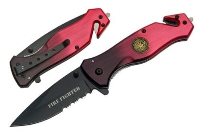 Rite Edge 300202-FF - 4.5" Firefighter Folding Knife W/Clip