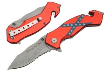 Rite Edge 300235-CF - 4.5" Confederate Rescue Folding Knife