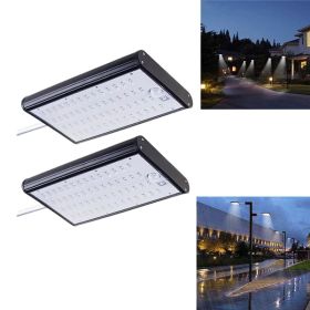 Solar Powered 56 LED Motion Sensor Street Light 4400mAh 450lm Waterproof Wall Lamp for Outdoor Yard