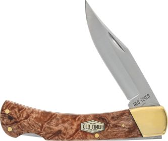 Schrade Old Timer 6OTW - Golden Bear Lockback Folding Knife