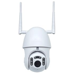 Color: White, style: With 64G memory card - Infrared Dome Camera Wifi Smart Dual Antenna Two-way