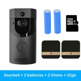 Color: Set5 AU - Home alarm smart wifi video doorbell wireless video intercom doorbell mobile phone remote video sea H1 program