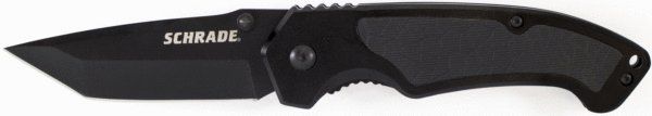 Schrade SCH208 - Liner Lock Folding Knife Tanto Blade Aluminum Handle