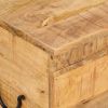 vidaXL Storage Box 15.4"x11"x12.2" Solid Wood Mango