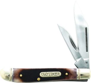 Schrade Old Timer Genuine Bone Dog Leg Jack Folding Pocket Knife