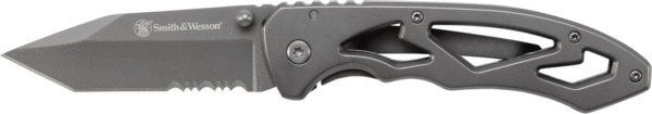 Smith & Wesson Frame Lock Partially Serrated Tanto Folding Knife