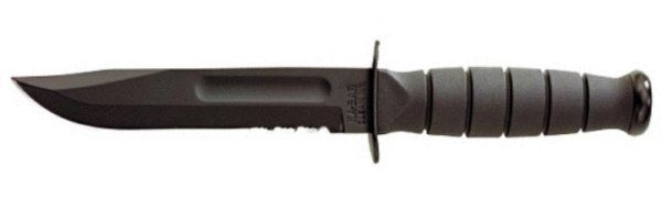 KA-BAR 1257 - Short Black KA-BAR- Serrated