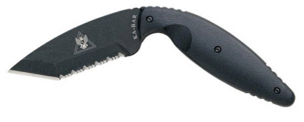 KA-BAR 1485 - Large TDI Law Enforcement Tanto- Serrated