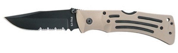 KA-BAR 3053 - Desert MULE Folder- Serrated