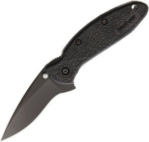 Kershaw - SCALLION - BLK/BLK Plain Blade