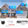 Hiseeu 16CH NVR 4MP/8MP PoE PTZ Surveillance Camera System Color Night Vision Two-way Audio Human Detection Outdoor IP Camera for Home Security