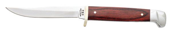 6 3/8 In. Rosewood Small Hunter W/leather Sheath