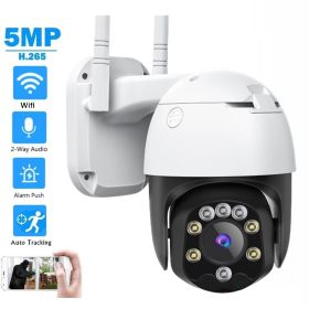 Newest SD05W 5MP HD 3.6mm 5x Zoom Focus PTZ IP Camera P2P IP66 Waterproof Human Detection Night vision Speed Dome H.265+ Outdoor CCTV Camera