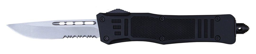 Delta Force - OTF Drop Point Black Medium Serrated