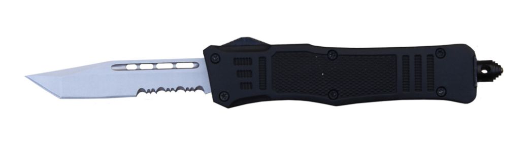 Delta Force - OTF Tanto Blade Black Medium Serrated