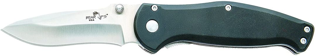 Bear & Son - 4" BEAR SWIPE™ BLACK AIRCRAFT ALUMINUM HANDLE/SATIN FINIS