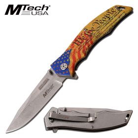 MX-A849FC - WE THE PEOPLE FOLDER SPRING ASSISTED KNIFE 5 in CLOSED