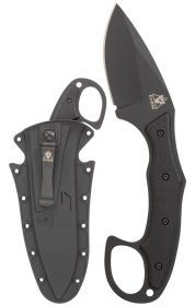 TDI Pocket Strike Fixed Blade Knife 3.19" AUS-8A Black Drop Point, Nyl