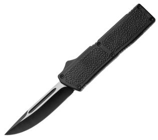 LIGHTNING ELITE BLACK D/A OTF AUTOMATIC KNIFE (3.25" SATIN)