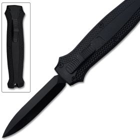 OTF Stiletto Blade Knife Black