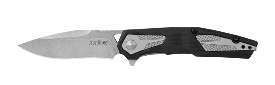 Kershaw 1390 Tremolo Assisted Flipper Knife 3.125" Stonewashed Plain B