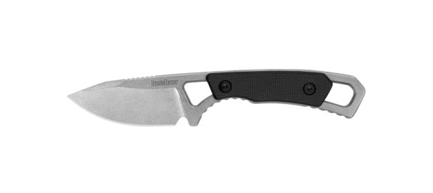 Kershaw 2085 Brace Fixed Blade Neck Knife 2" Stonewashed Drop Point