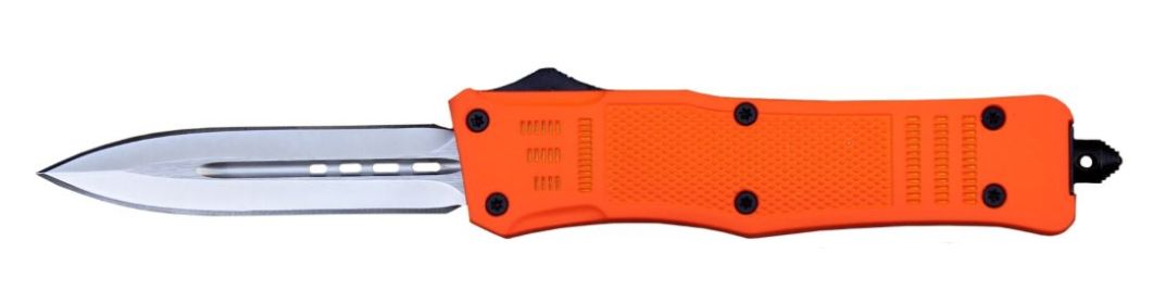 Delta Force Full Size OTF Spear Point/Dagger Orange Handle