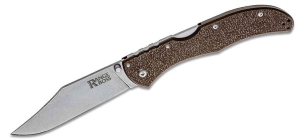 Cold Steel 20KR9 Range Boss Folding Knife 4" 4034 Stonewashed Clip Pt