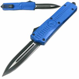 MOTF202BL - Full Size Skull OTF Blue Spear Point