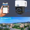 Hiseeu 16CH NVR 4MP/8MP PoE PTZ Surveillance Camera System Color Night Vision Two-way Audio Human Detection Outdoor IP Camera for Home Security