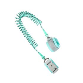 Kids Safety Harness Infant Baby Anti-lost Wrist Band Key Lock 360 Degree Rotation Anti-lost Rope light green - A 2 meters