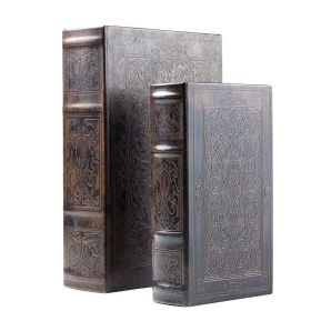 2pc Faux Book Safe Set