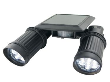 Motion Sensor Solar Twin Spot PIR Security Light ( Case of 3 )