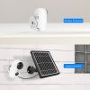 Solar Wireless Camera Outdoor Waterproof Security Camera Rechargeable Batteries 1 million Pixels  white