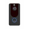 V7 Video Doorbell Camera HD 1080p Smart Wifi Visual Intercom Night Vision Wireless Security Camcorder Black