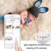 1080P HD Mini IP Camera Smoke Detector Motion Detection Video Recorder Wifi Smart Home Security Cam White