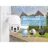 A12 1080P HD Camera 360 Degree Dual Optical Rotating Camcorder Indoor Outdoor Security Surveillance Monitor White