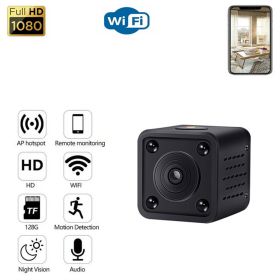 1 Set CCTV Camera F9 1080p Hd Wifi Cam Mini Ip Camera Infrared Night Vision Camcorder Black