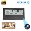 HD 1080p Wifi Camera Electronic Alarm Clock Night Vision Wireless Home Security Surveillance Camcorder 64G