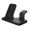 1080p HD Wifi Mini Camera Wireless Charger Stand Multi-functional Motion Detection Night Vision Camcorder Black