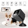 Wireless Mini WiFi Camera Two-way Audio Small Security Surveillance Cameras Nanny Cam With Motion Sensor For Indoor Outdoor Black AS02