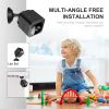 Wireless Mini WiFi Camera Two-way Audio Small Security Surveillance Cameras Nanny Cam With Motion Sensor For Indoor Outdoor Black AS02