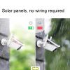 Solar Camera Wireless Outdoor WiFi 8W Solar Battery Powered 3MP Security Camera With Solar Panel For Home Office School with 2 batteries